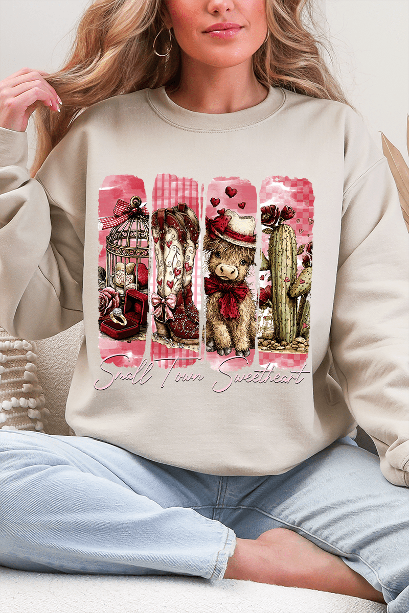 Small Town Sweetheart Ecosmart Crewneck Sweatshirt product image 6